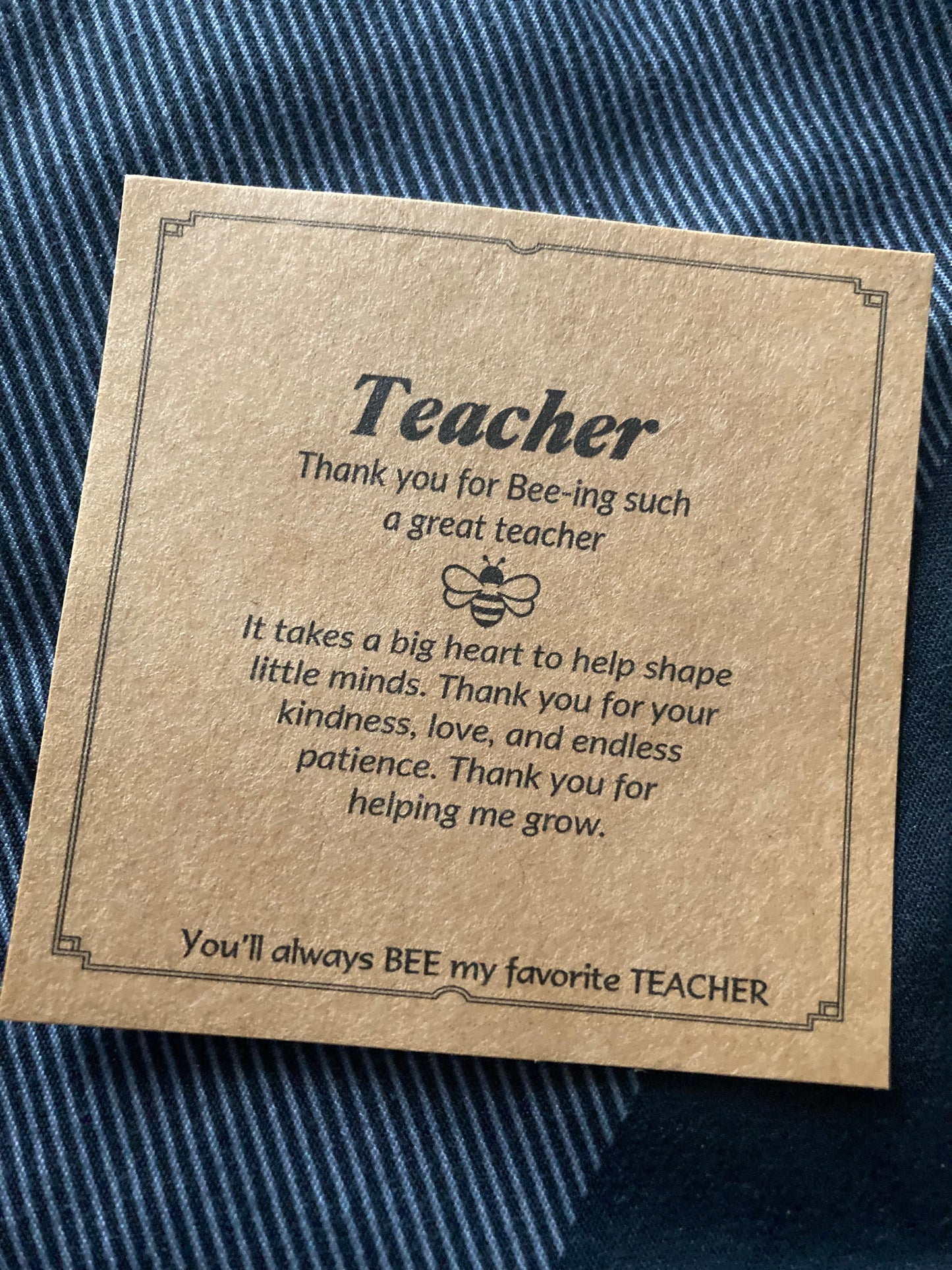 Bee bracelet (Teacher bracelet)